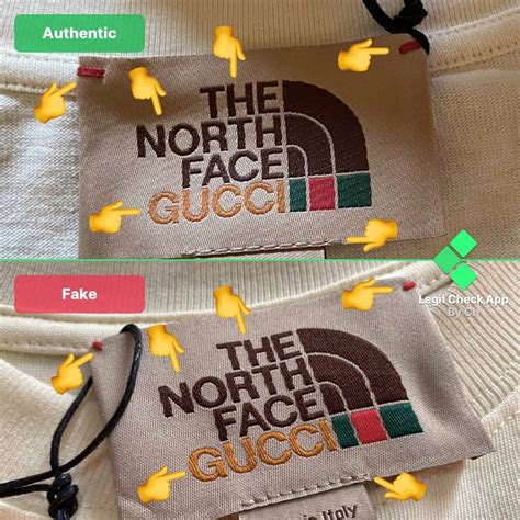 the north face gucci t shirt real vs fake|north face gucci full collection.